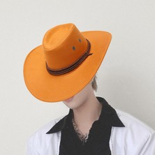 Sholov Cowgirl Düz Kenarlı Şı Şkinler Kadın Açık Sarı Için (Yurt Dışından)