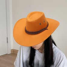 Sholov Cowgirl Düz Kenarlı Şı Şkinler Kadın Açık Sarı Için (Yurt Dışından)