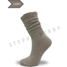 Steppe Berry Kadın Ince Slouchy Tozluk Çorap