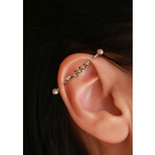 Bayar Gold 14 Ayar Altın Yılanlı Helix Tragus