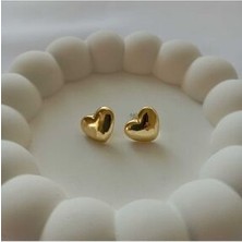 Gold Mini Kalp Küpe
