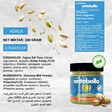 Antebella Antep Fıstık Kreması 200 gr (Şekersiz)