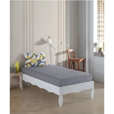 Uykulife  Sarı Üçgen Kombin Tek Kişilik  Lastikli Çarşaf Seti