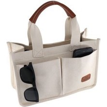 Kanvas El ve Omuz Çantası. Krem El Çantası. Kadın El Çantası. Krem Omuz Çantası. Askılı Çanta.