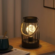 East China Station Yaratıcı Gece Lambası Led Bakır Tel Ferforje Taşınabilir Fener (Yurt Dışından)