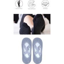 Maruf Shop 2 Adet Bayan Kaydırmaz Tabanlı Yoga Pilates Fitness Dans ve Spor Çorabı