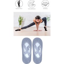 Maruf Shop 2 Adet Bayan Kaydırmaz Tabanlı Yoga Pilates Fitness Dans ve Spor Çorabı