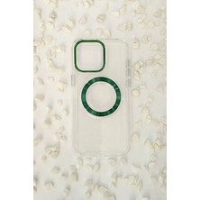 iPhone 15 Pro Max Magsafe Şarj Özellikli Şeffaf Kılıf