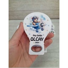 Onura Tasarlat 25 Adet Balon Magnet Açacak Mavi Ayıcık Temalı, Doğum Günü, Sünnet, Nişan, Söz, Düğün Hediyelik