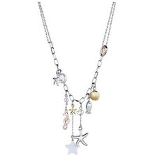 Deniz Objeleri Çoklu Renk Zincir Kolye