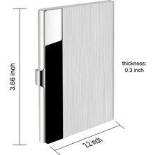 Kartvizit Kutuları 4'lü Paket Kartvizitlikler, Paslanmaz Çelik Depolama Tutucular Kimlik Kartları Kredi Kartları Için Cep Kılıfları (Yurt Dışından)