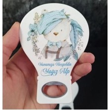 Onura Tasarlat 20 Adet Balon Magnet Açacak Yeni Doğan, Doğum Günü, Sünnet, Nişan, Söz, Mavi Ayıcık