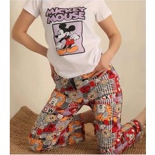 Desenli Pijama Takımı