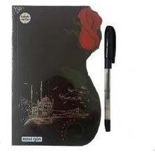 Kokulu Defter Mavi Gün Siyah Kapaklı & 1 Adet Defter