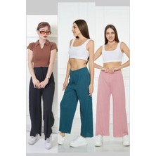 3 Adet Rahat Fitilli Pijama Altı, 2'li Rahat Pijama Altı, Rahat Pijama, Pijama Altı