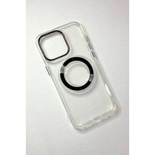 iPhone 15 Pro Magsafe Şarj Özellikli Şeffaf Kılıf