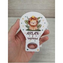 Onura Tasarlat 25 Adet Balon Magnet Açacak Yeni Doğan, Doğum Günü, Sünnet, Nişan, Söz, Aslan Modeli