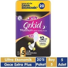 Orkid Platinum Gece Ped 100 Adet Sızıntı Önleyici Teknoloji ile Gün Boyu Konfor Sunar