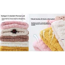 Electric Sonbahar Ve Kış Çocuk Peluş Şapka Eşarp Iki Parçalı Set Ayı Sevimli Rüzgar Kirli Beyaz (Yurt Dışından)