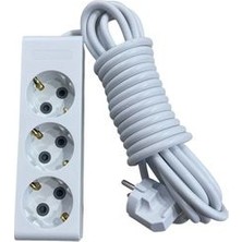 Üçlü Çocuk Korumalı Topraklı Priz 5 Metre