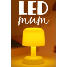 Telvesse LED Mum Iskandinav Tip Pil Dahil Dumansız Alev Ledli Yapay Dekoratif Mum Dekor Işığı Krem PT427