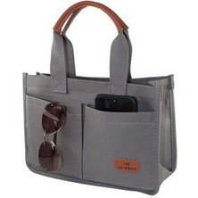 Kanvas El ve Omuz Çantası. Gri El Çantası. Kadın El Çantası. Gri Omuz Çantası. Askılı Çanta.