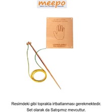 Meepo Statik Elektrik Topraklama Levhası 20*25 cm Elektrolitik Bakır üzeri Lazer Kazıma