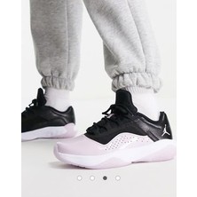 Nike Air Jordan 11 Cmft Low Unisex Basketbol Ayakkabısı Hakiki Deri Normal Bilekli Siyah-Pembe