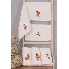 30X50 cm 3'lü Yumuşak El Havlusu | Mutfak Havlusu Seti| Yüksek Emicilik | Şık ve Modern Tasarım
