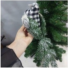 Lolipop Hobi Damalı Süslü Kuş 30  cm , Yıbaşı Dekor, Yılbaşı, Ağaç Süsü, Ev Dekor