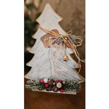 Dekoratif El Yapımı Ahşap Çam Ağacı, Christmas Süsü, Yılbaşı Süsü