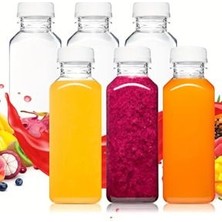 24 Adet 235ML Detox Meyve Suları Smoothie'ler Diyet Sporcu Içeceği Pet Şişesi Kilitli Kapakşişe 250