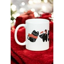 Yılbaşı Klasik Kedi Kupa Bardak Mug