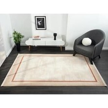 Aatoliarugs Dream Bej Halı Kiremit Çerçeveli Kenarlı Modern Desen Akrilik Iplik Salon ve Oturma Odası Halısı