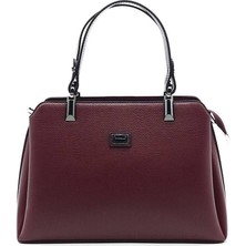 Silver & Polo Silver Polo Bordo - Bordo Düz Kadın El Çantası SP972