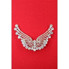 Keeba Koruyucu ışıltı Melek kanadı broş gold kristal taşlı tasarım kadın yaka iğnesi