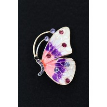 Keeba Işığın valsi kelebek broş kristal taşlı tasarım kadın yaka iğnesi.