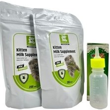 2 Adet Yavru Kedi Süt Tozu + 60 ml Biberon