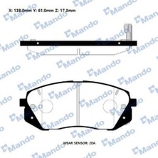 Mando RMPK45NS Fren Balatası Ön Hyundai Kona 2017-XCEED 2019- 581013ZA06