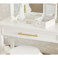 Pottery Barn Kids Chelsea Vanity Masası, Çocuklar Için Makyaj Masası ve Ayna Takımı