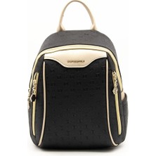 Silver & Polo Siyah - S.nut SP906 Kadın Sırt Çantası