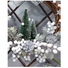 Lolipop Hobi Kış Temalı Yeniyıl Kapı Süsü 35  cm  Beyaz, Kapı Süsü , Noel, Dekor