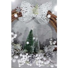 Lolipop Hobi Kış Temalı Yeniyıl Kapı Süsü 35  cm  Beyaz, Kapı Süsü , Noel, Dekor