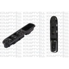 Kraftvoll 04050030 Cam Açma Anahtarı Kumanda Anahtarı Ön Sol P307 Dörtlü 9 Fıs (Ayna Katlamalı) 6554.KT