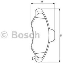 Bosch 0986424644 Ön Fren Balatası Escort 90-00 Orion 1.3 1.4 1.6 90-92 97AG2K021BA