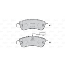 Valeo 670223 Arka Fren Balatası Boxer Iıı Jumper Iıı Ducato Iıı 12- 77366679