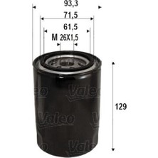Valeo 586095 Yağ Filtresi Hyundai H1-Kia Sorento 02 Yağ Filtresi Binek 263104A000