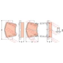 Trw GDB3446 Arka Fren Balatası Honda Crv 2.0 Vtec 2007-2012 Crv 1.6 2012- 43022SWWG02