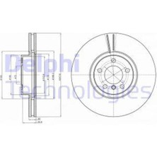 Delphi BG9063C Fren Diski Ön (348MM) Bmw X5 E70 X6 E70 34116886477