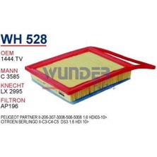 Wunder WH528 Hava Filtresi Partner Berlingo C3585 FN0120 MRMOEM-1083196